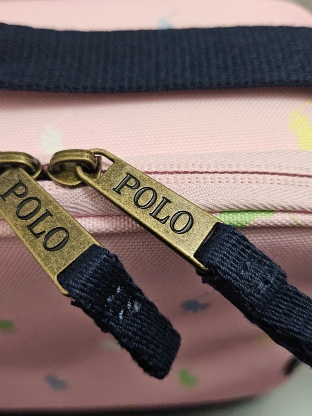 NWT Polo Ralph Lauren Pink Multi Pony Insulated Lunch Tote Bag